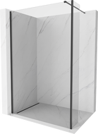 Mexen Kioto стена за душ Walk-in 100 x 30 см, прозрачна, черна - 800-100-212-70-00-030