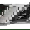Mexen Kioto стенен душ преграда Walk-in 110 x 30 cm, черен модел, черен - 800-110-212-70-70-030