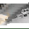 Mexen Cubik правоъгълна вана 160 x 70 cm с облицовка и 1-крилен параван 80 cm, прозрачен, хром - 550316070X9008010100