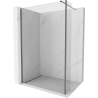 Mexen Kioto панел за душ Walk-in 130 x 40 см, прозрачен, gun metal - 800-130-212-95-00-040