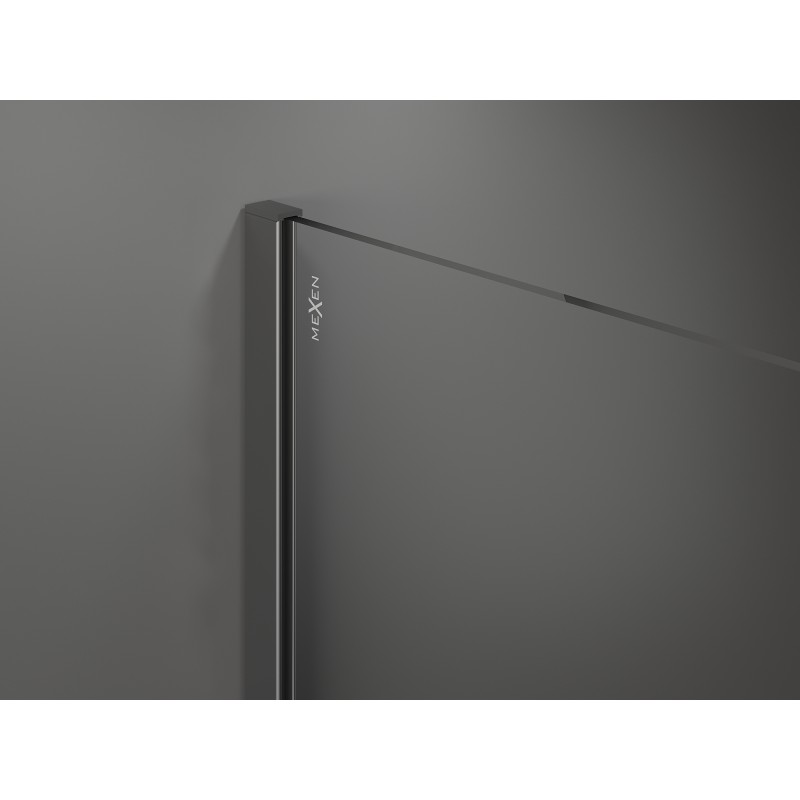 Mexen Kioto душ кабина тип Walk-in 145 x 40 см, прозрачна, gun metal - 800-145-212-95-00-040