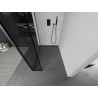 Mexen Kioto душ стена Walk-in 120 x 30 см, черна рамка, gun metal - 800-120-212-95-70-030