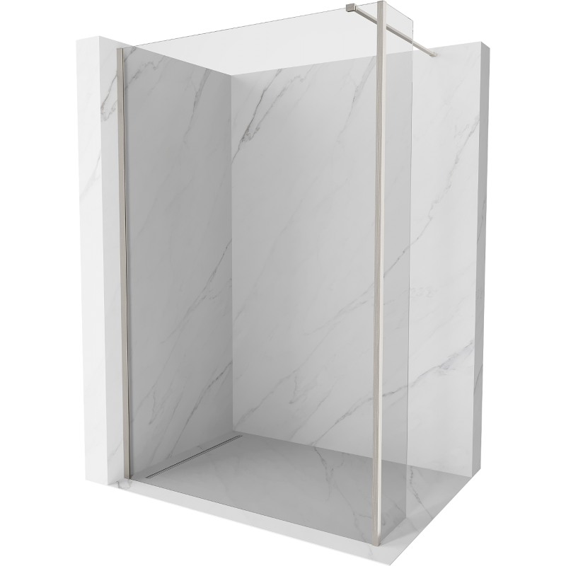 Mexen Kioto стена за душ Walk-in 170 x 30 см, прозрачна, матов никел - 800-170-212-97-00-030