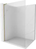 Mexen Kioto L стена за душ Walk-in 90 x 200 см, прозрачен, златист - 800-090-103-50-09