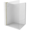 Mexen Kioto L стена за душ Walk-in 70 x 200 см, матово стъкло, златен шлифован - 800-070-103-55-09