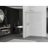 Mexen Kioto L стена за душ Walk-in 70 x 200 см, матово стъкло, златен шлифован - 800-070-103-55-09