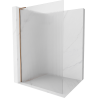 Mexen Kioto L стена за душ кабинa Walk-in 110 x 200 см, стъкло, розово злато - 800-110-103-60-09