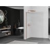 Mexen Kioto L стена за душ кабинa Walk-in 110 x 200 см, стъкло, розово злато - 800-110-103-60-09