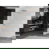 Mexen Kioto L стена за душ с Walk-in 80 x 200 см, бронзов, четкан мед - 800-080-103-65-09