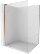 Mexen Kioto L стена за душ Walk-in 110 x 200 см, шарки, четкана мед - 800-110-103-65-09