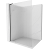 Мексен Киото L стена за душ Walk-in 70 x 200 см, матово, черно - 800-070-103-70-09