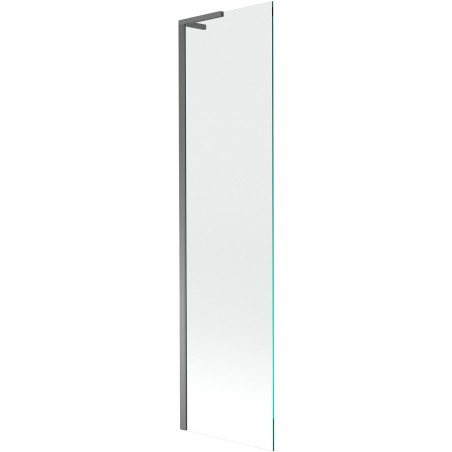 Mexen Next L параван за вана 1-крилен 50 x 150 см, прозрачен, gun metal - 895-050-000-03-00-95