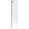Mexen Next L параван за вана 1-крилен 50 x 150 см, прозрачен, gun metal - 895-050-000-03-00-95