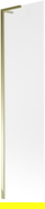 Mexen Next L параван за вана с 1 крило 50 x 150 см, мразо, златен - 895-050-000-03-30-50