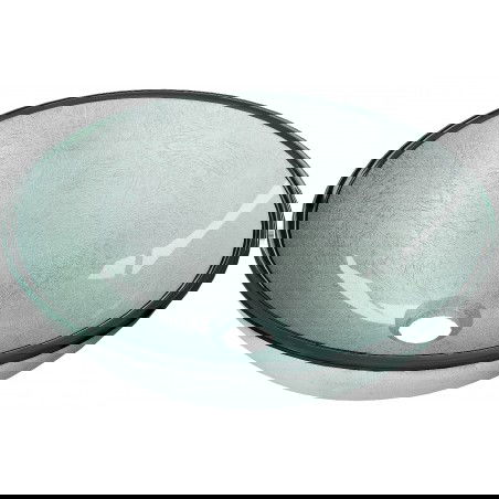 Mexen Mira стъклена мивка за плот 42 x 42 см, сребриста - 24124211