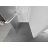 Mexen Kioto+ стена за душ с рафт Walk-in 90 x 200 см, матово стъкло, бяло - 800-090-121-20-30