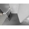 Mexen Kioto+ стена за душ кабина с рафт Walk-in 90 x 200 см, прозрачен/матов, бял - 800-090-121-20-35