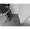 Mexen Kioto+ стена за душ с рафт Walk-in 90 x 200 см, черен модел, бял - 800-090-121-20-70