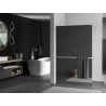 Mexen Kioto+ стена за душ със стелаж Walk-in 70 x 200 cm, огледало, бяла - 800-070-121-20-50