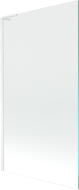 Mexen Next L еднолистен параван за вана 100 x 150 см, прозрачен, бял - 895-100-000-03-00-20