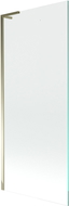 Mexen Next L еднокрилен параван за вана 80 x 150 см, прозрачен, златист