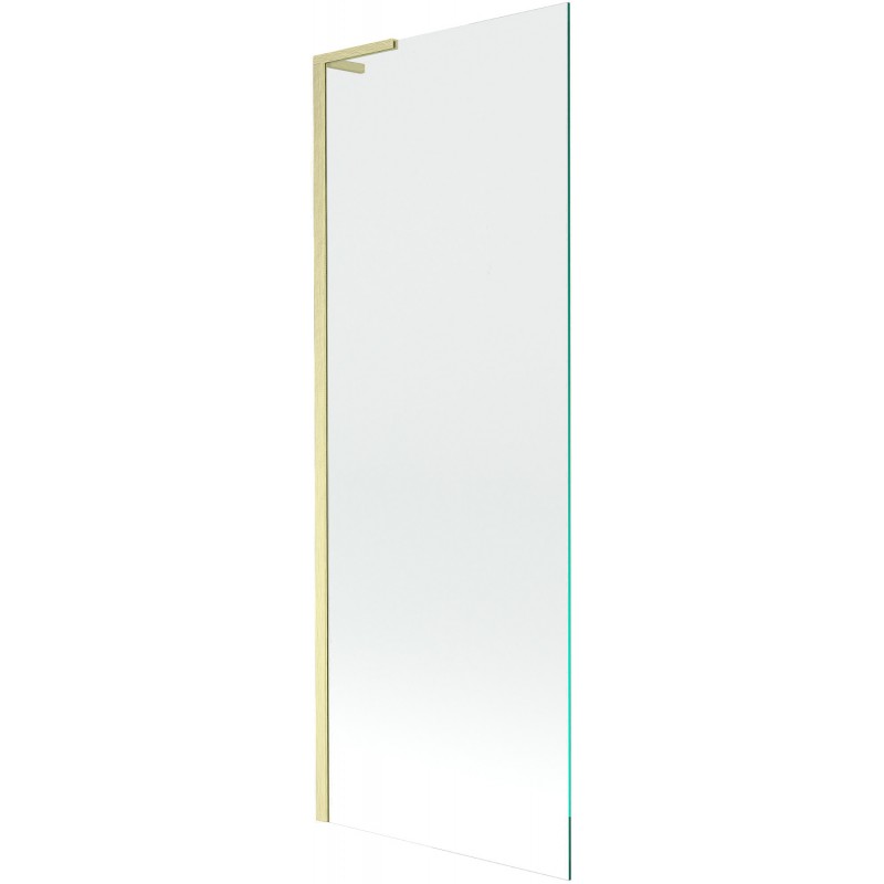 Mexen Next L преграда за вана с едно крило 70 x 150 см, прозрачна, златно шлифована - 895-070-000-03-00-55