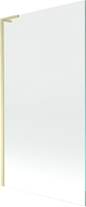 Mexen Next L параван за вана 1-крилен 100 x 150 см, прозрачен, златист матиран - 895-100-000-03-00-55