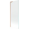 Mexen Next L параван за вана 1-крилен 70 x 150 см, прозрачен, четкана мед - 895-070-000-03-00-65