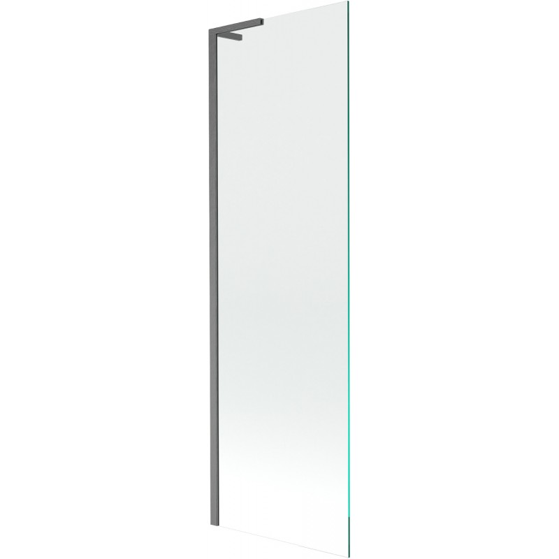Mexen Next L параван за вана с 1 крило 60 x 150 см, прозрачен, четкан пистолетно сив - 895-060-000-03-00-66