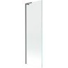 Mexen Next L параван за вана с 1 крило 60 x 150 см, прозрачен, четкан пистолетно сив - 895-060-000-03-00-66