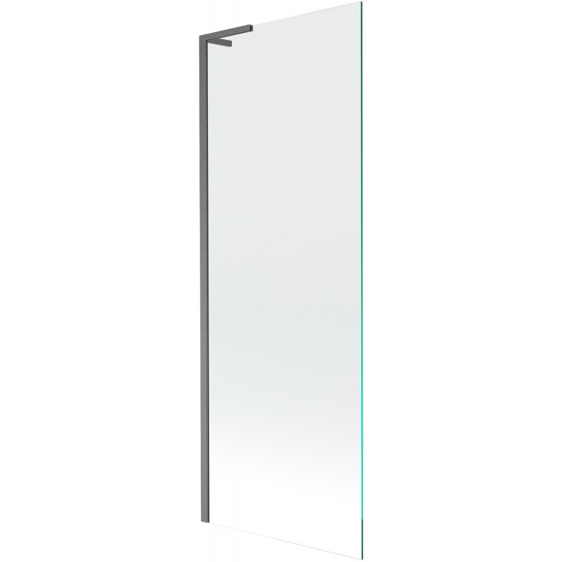 Mexen Next L параван за вана, еднокрилен, 70 x 150 см, прозрачен, четков сив - 895-070-000-03-00-66