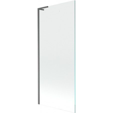 Mexen Next L параван за вана, 1-крилен, 80 x 150 см, прозрачен, пистолетно сив четкан - 895-080-000-03-00-66