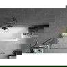 Mexen Next L параван за вана 1-крилен 90 x 150 см, прозрачен, четкан в сиво - 895-090-000-03-00-66