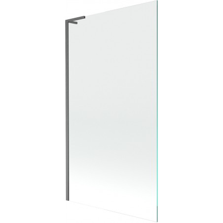 Mexen Next L 1-крилен параван за вана 100 x 150 см, прозрачен, четка в цвят gun gray - 895-100-000-03-00-66