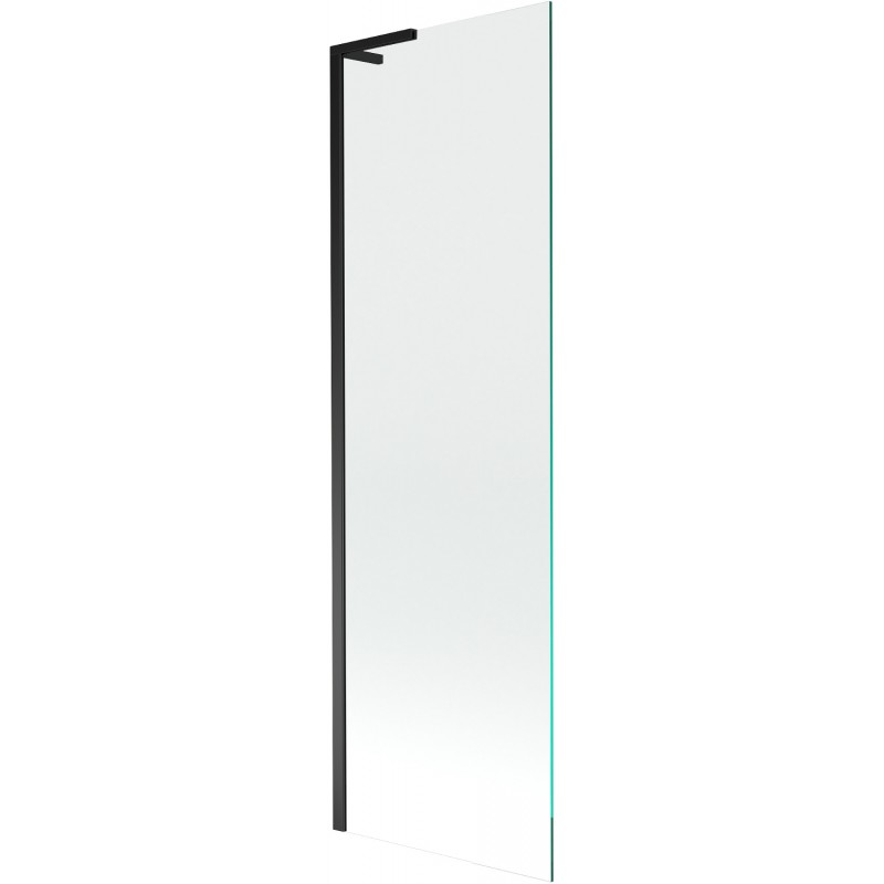 Mexen Next L параван за вана 1-крилен 60 x 150 см, прозрачен, черен - 895-060-000-03-00-70