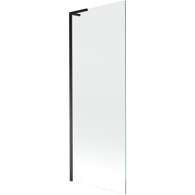 Mexen Next L преграда за вана с едно крило 70 x 150 см, прозрачна, черна - 895-070-000-03-00-70