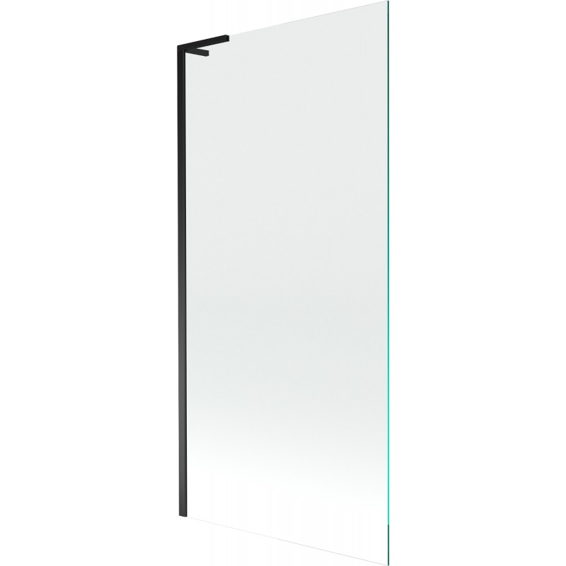 Mexen Next L параван за вана, 1-крилен 90 x 150 см, прозрачен, черен - 895-090-000-03-00-70