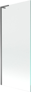 Mexen Next L душ параван за вана с 1 крило 80 x 150 см, прозрачно, цвет пистолетен метал - 895-080-000-03-00-95