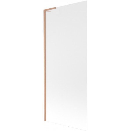 Mexen Next L параван за вана 1-крилен 80 x 150 см, скреж, четкана мед - 895-080-000-03-30-65