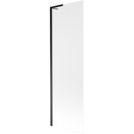 Mexen Next L параван за вана 1-крилен 60 x 150 cm, матиран, черен - 895-060-000-03-30-70