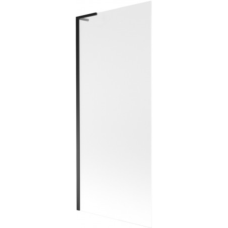 Mexen Next L параван за баня, еднокрилен 80 x 150 cm, матиран, черен - 895-080-000-03-30-70