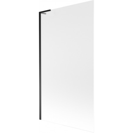 Mexen Next L преграда за вана с 1 крило 100 x 150 см, матиран, черен - 895-100-000-03-30-70