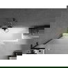 Mexen Next L параван за вана 1-крило 90 x 150 cm, матиран, черен - 895-090-000-03-30-70