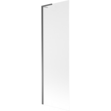 Mexen Next L параван за вана 1-крилен 60 x 150 см, матиран, gun метал - 895-060-000-03-30-95