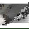 Mexen Next L параван за вана еднокрилен 90 x 150 см, матирано, gun metal - 895-090-000-03-30-95