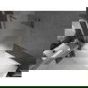 Mexen Next L параван за вана 1-крилен 100 x 150 см, матирано, gun metal - 895-100-000-03-30-95