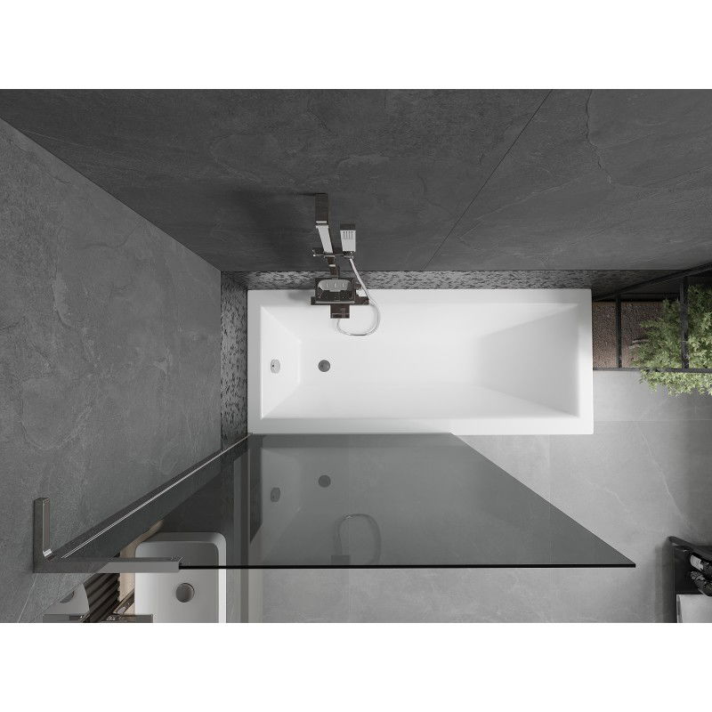 Mexen Next L душ параван за вана с 1 крило 100 x 150 см, графит, хром - 895-100-000-03-40-01