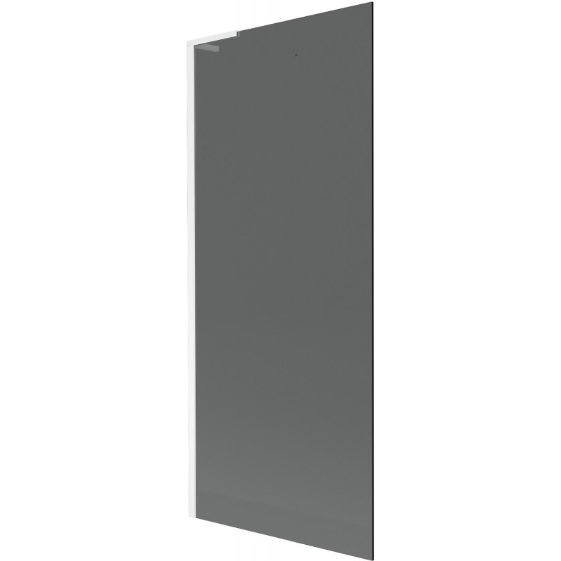 Mexen Next L сгъваема преграда за вана 1-крилна 80 x 150 cm, графит, бяло - 895-080-000-03-40-20