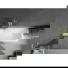 Mexen Next L параван за вана с 1 крило 90 x 150 см, графит, бял - 895-090-000-03-40-20