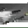 Mexen Next L параван за вана 1-крилен 100 x 150 см, графит, бял - 895-100-000-03-40-20